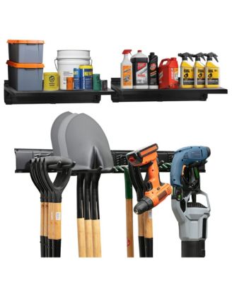 XDOVET Tool Organizer Rack with Shelves and Hooks