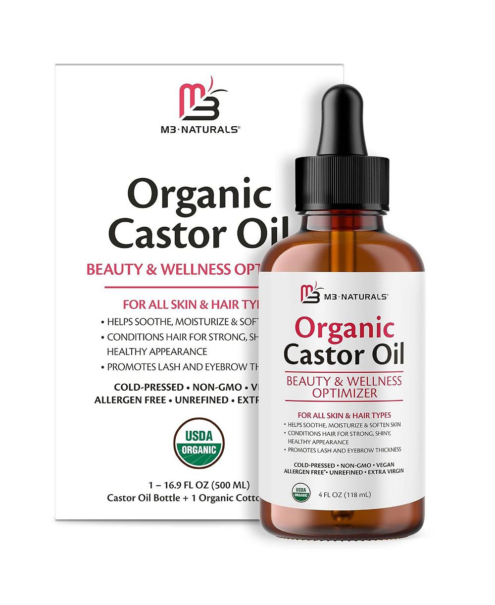 M3 Naturals Castor Oil Liquid 4 Fluid Ounce