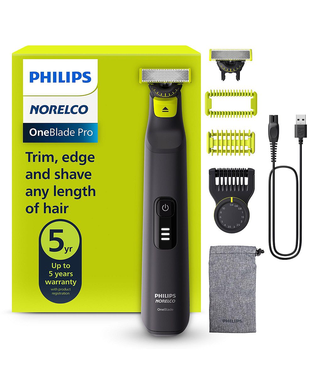 Гибридная электрическая триммер Norelco Philips OneBlade 360 Pro для лица и тела