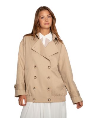 Belle & Bloom Women's Weekend Trench Bomber Jacket