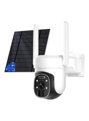 Eco4Life 4G LTE PTZ солнечная камера безопасности, 2K QHD, цветное ночное видение, AI, IP66