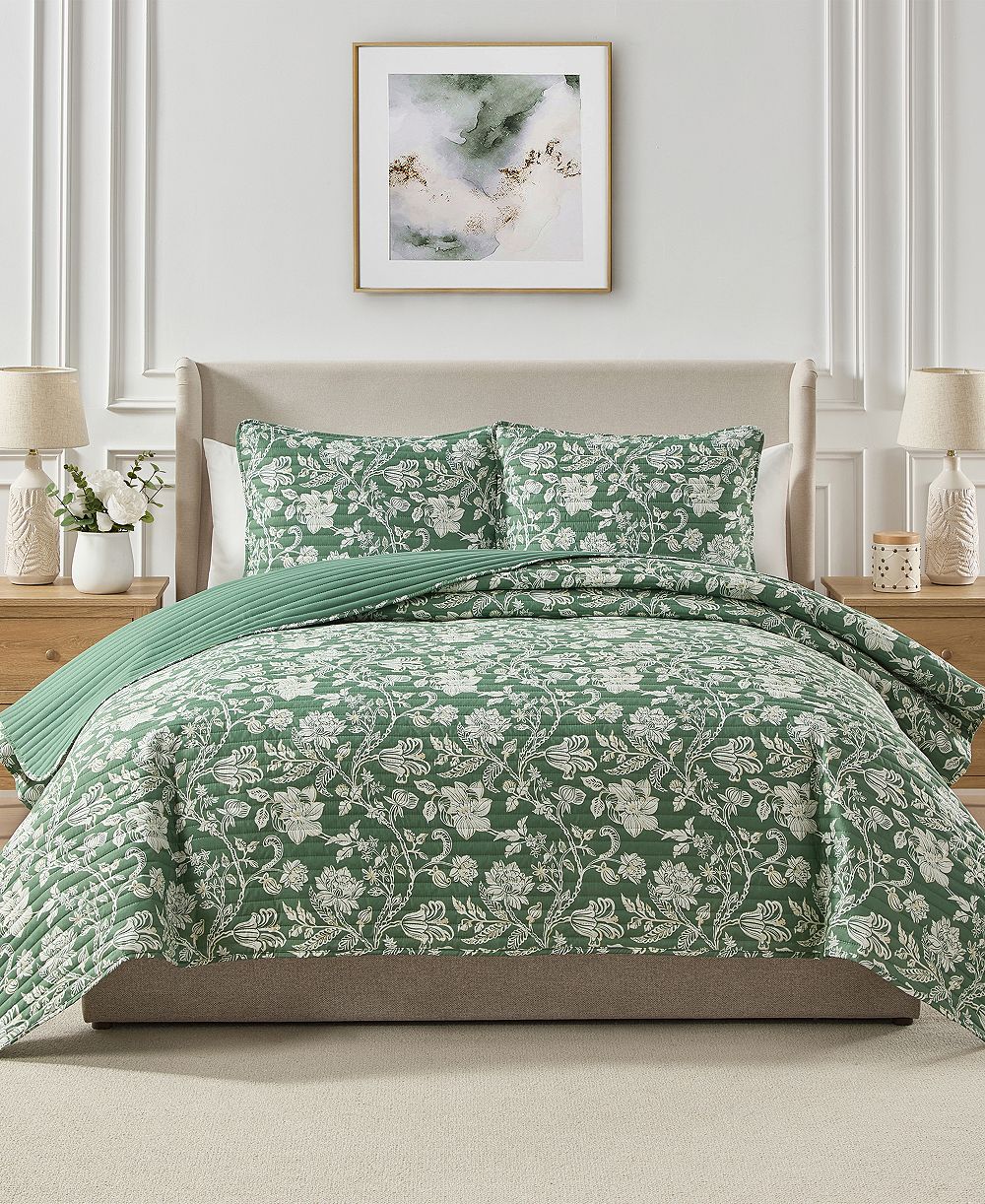Комплект стеганых одеял Seventh Studio Vien Floral, 2 предмета, размер Twin