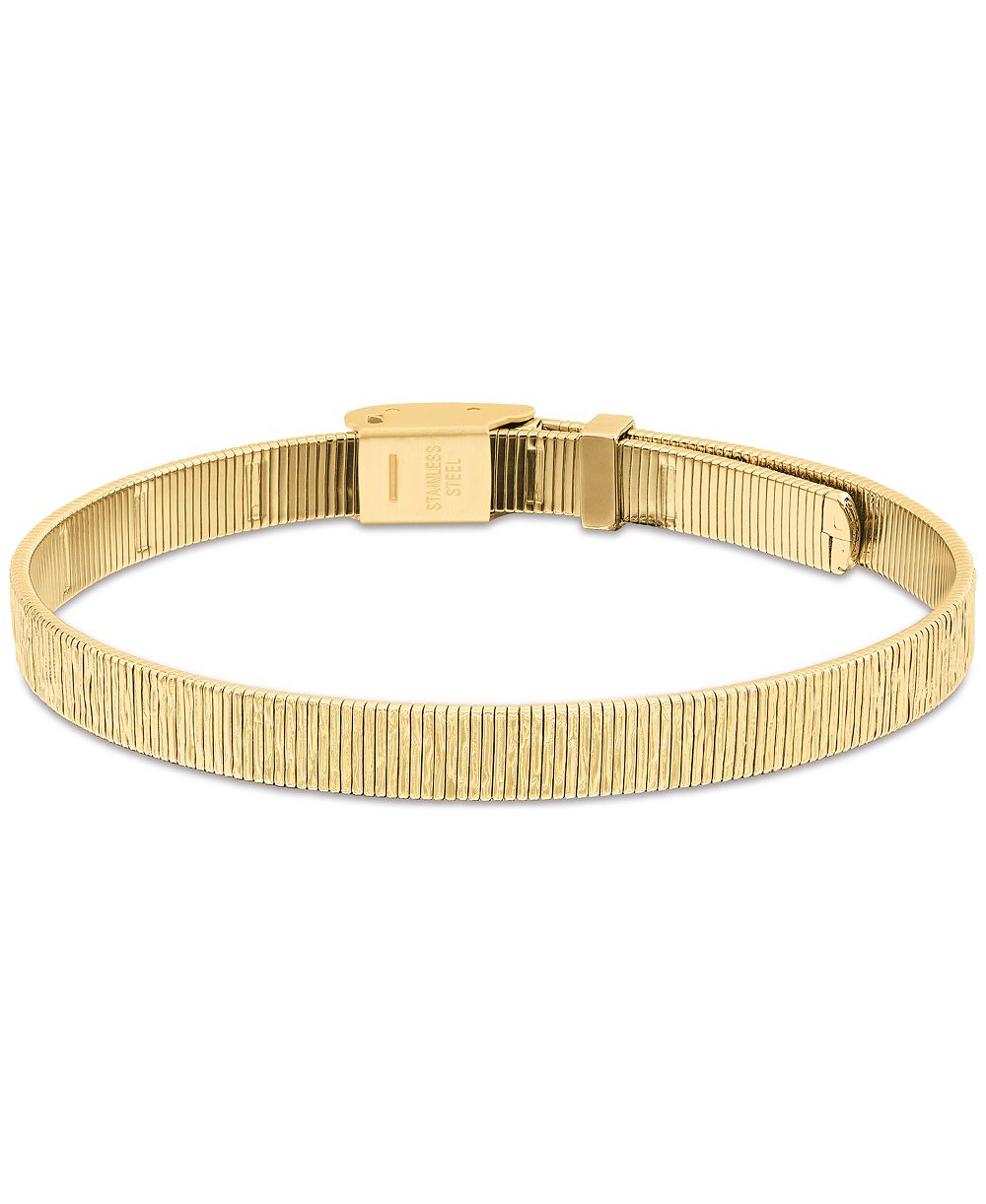 Calvin Klein Women's Sophisticated Texture Stainless Steel Bangle Bracelet