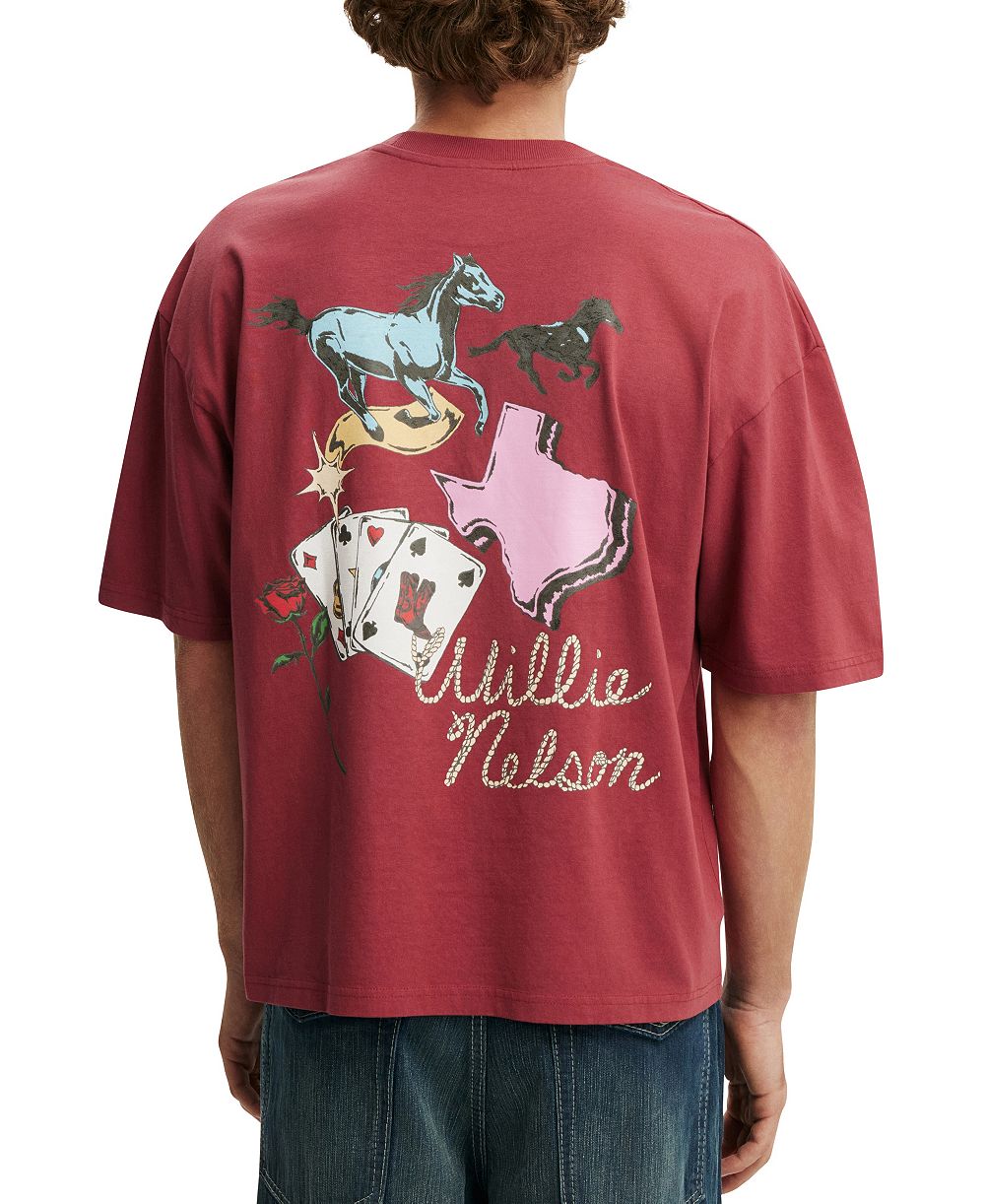 COTTON ON Men's Timeless Music Cropped Regular-Fit T-Shirt