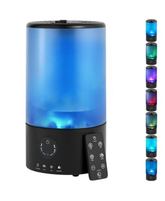 Увлажнитель Topteng с 7-цветной RGB подсветкой, соплом 360° и диффузором масла