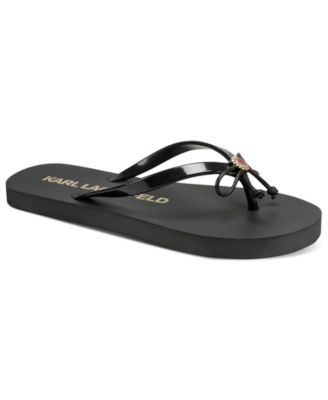 KARL LAGERFELD PARIS Women's Zeni Slip-On Flip Flops