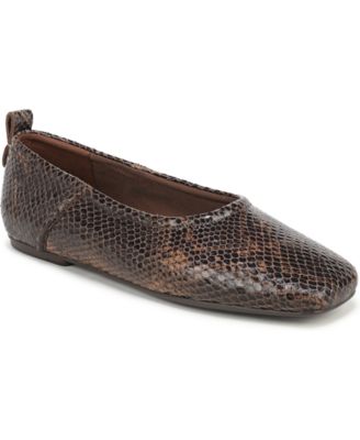 Brown Snake Print Leather