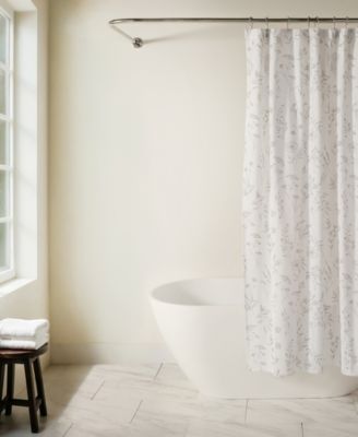 ienjoy Home Cotton Blend Printed Shower Curtains, 72" x 72"
