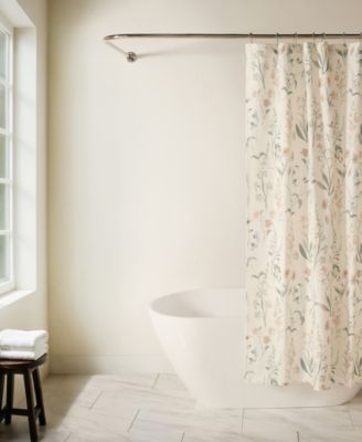 ienjoy Home Printed Floral Shower Curtain, 72" x 72"