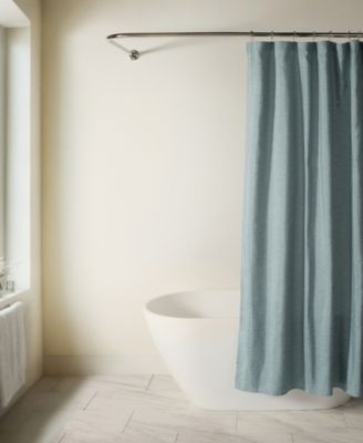 ienjoy Home Linen-Look Shower Curtain, 72" x 72"