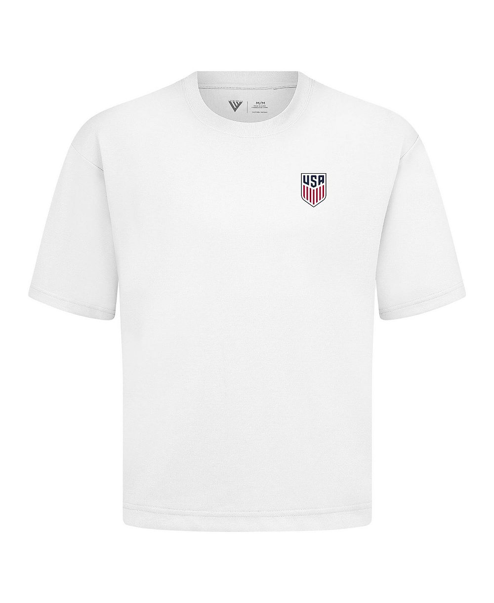 LevelWear Men's White USMNT Luxe Signature T-Shirt