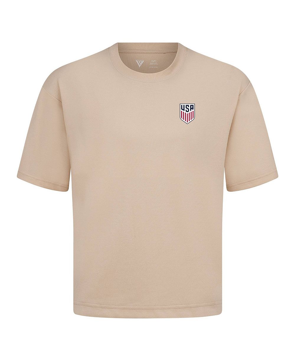 LevelWear Men's Khaki USMNT Luxe Signature T-Shirt