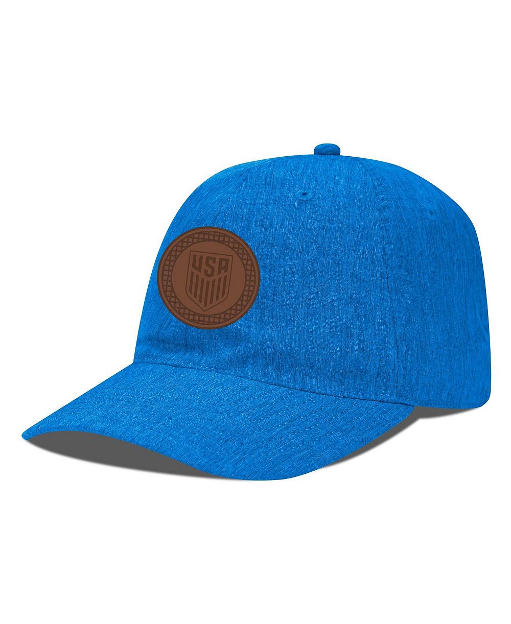 LevelWear Men's Heather Royal USMNT Idol Periscope Stretch-Snap Adjustable Hat