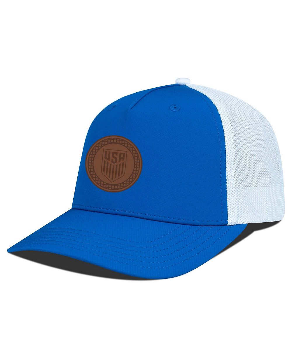 LevelWear Men's Royal/White USMNT Signal Periscope Adjustable Trucker Hat