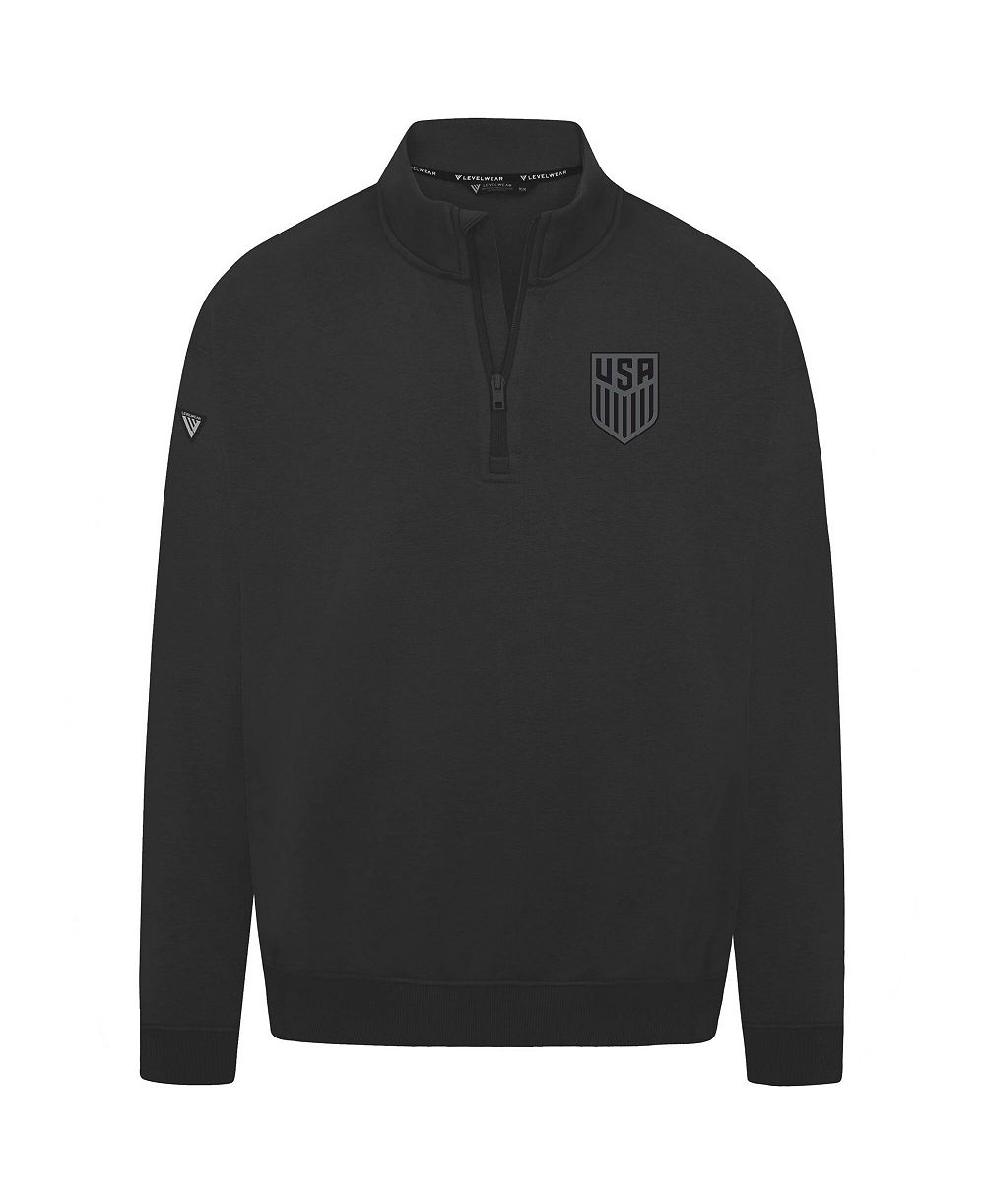 Мужской свитшот LevelWear Black USMNT Murray Quarter-Zip