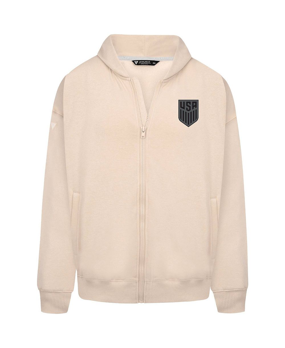 Мужское худи LevelWear Khaki USMNT Oversized Uphill Full-Zip