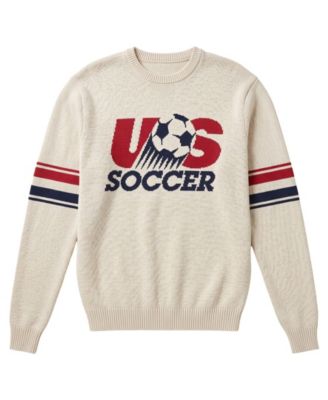 Uscape Apparel Мужской и Женский ретро вязаный свитшот USMNT Cream