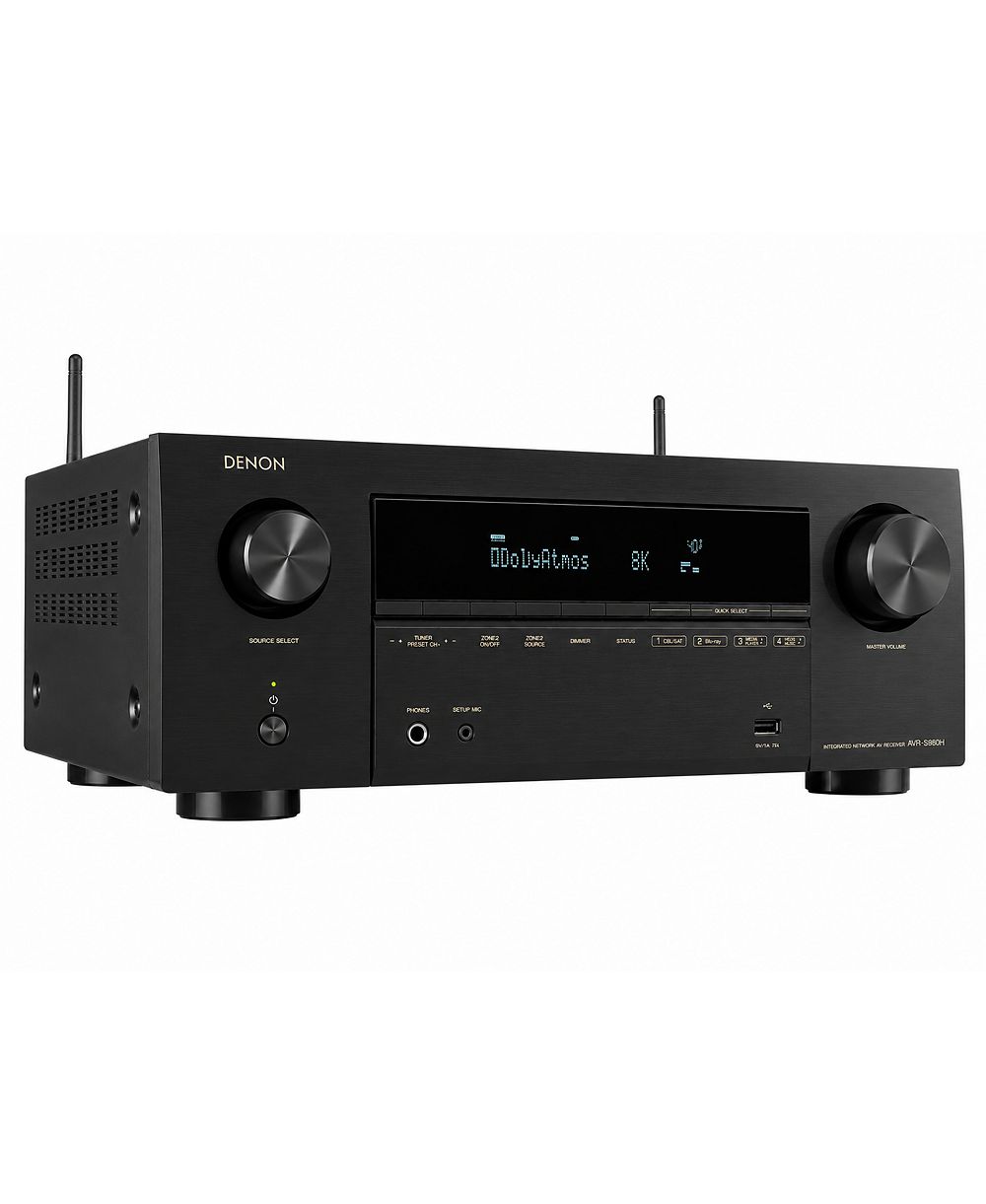 AV-ресивер Denon AVR-S980H 7.2 Ch 90W 8K с поддержкой HEOS и Dolby Atmos