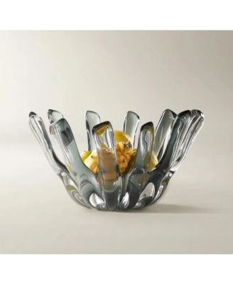 Z Gallerie Bossa Glass Bowl - Smoke