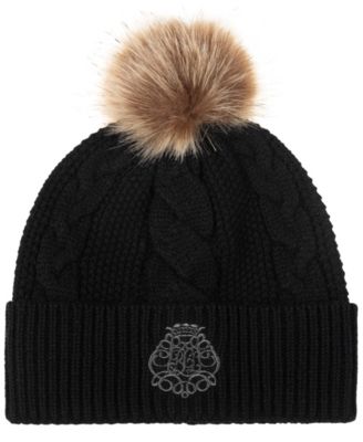 Шапка Lauren Ralph Lauren с вязаным помпоном