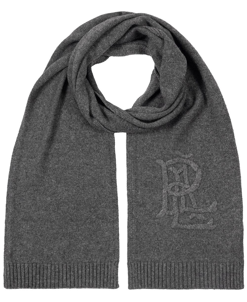 Lauren Ralph Lauren Embroidered Logo Scarf
