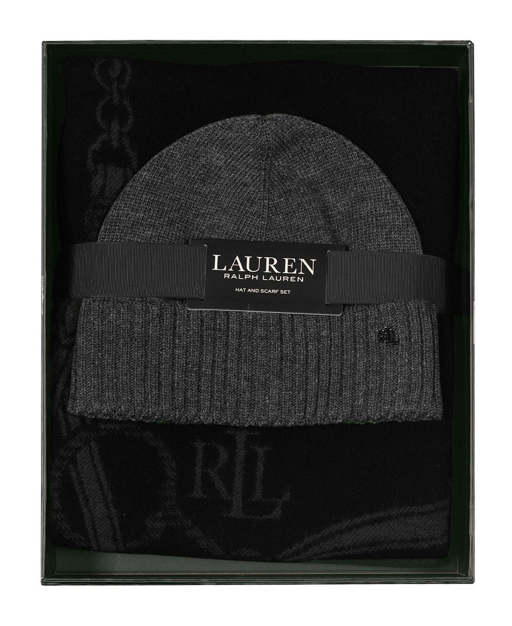 Lauren Ralph Lauren набор из шарфа и вязаной шапки Equestrian