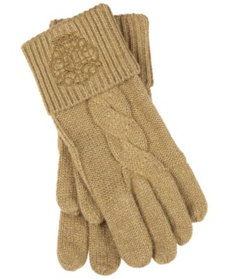 Lauren Ralph Lauren Metallic Embroidery Gloves
