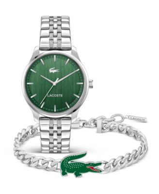 Подарочный набор Lacoste Quartz: наручные часы с браслетом из нержавеющей стали 42mm