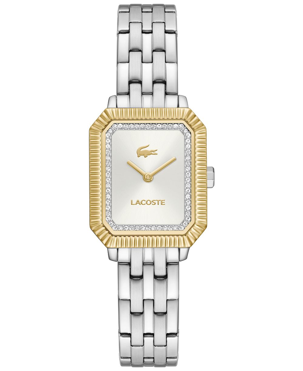 Lacoste Women's Quartz Parisienne Silver-Tone Stainless Steel Bracelet Watch 22.8mm