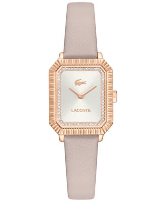 Lacoste Женские кварцевые часы Parisienne с кожаным ремешком 22.8mm