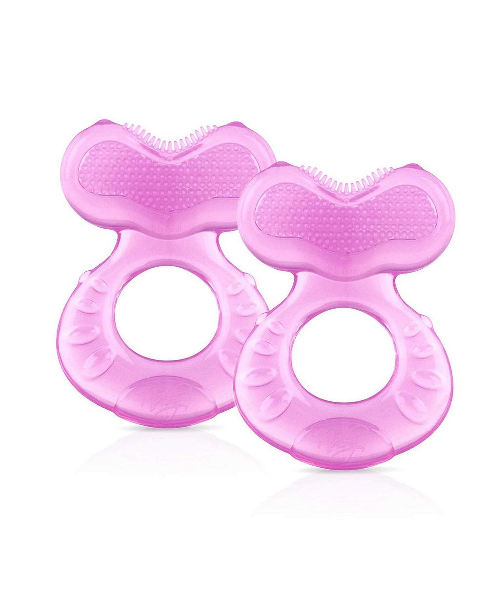 Набор силиконовых прорезывателей NUBY с щетинками, 2 Pack