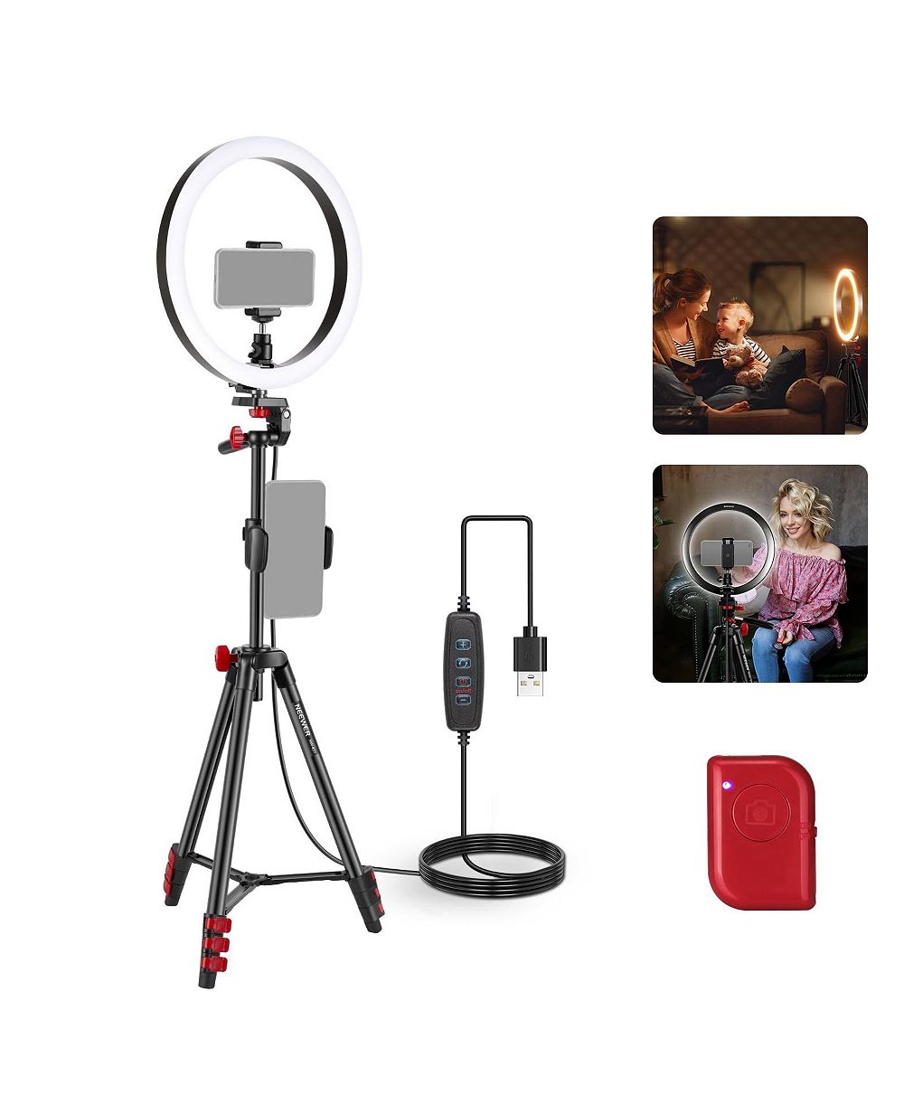 Neewer RP10-H Basics LED Tripod Ring Light for Select iPhone Models