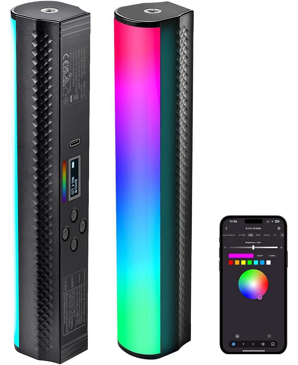 Neewer TL21C Rechargeable RGB LED Video Light