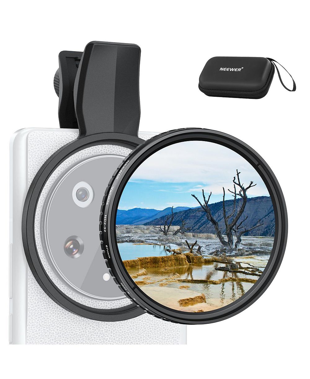 Neewer FL-B21 Variable ND2-32 Optical Glass Filter for Samsung Galaxy S25 Ultra Google Pixel Huawei