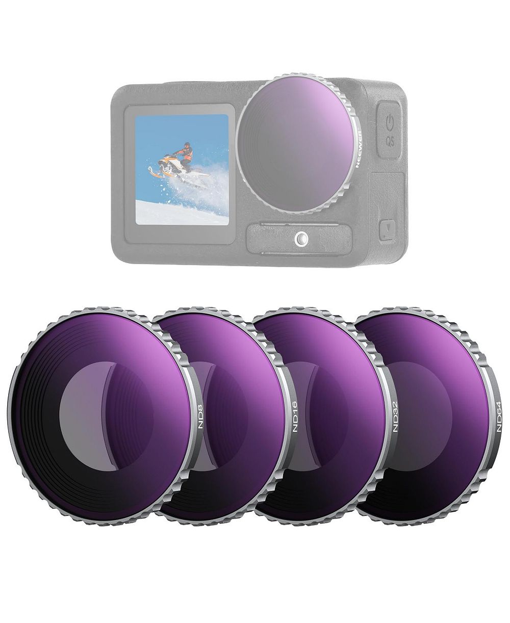 Neewer FL-B04 ND8, ND16, ND32, ND64 Filter Lens Accessory for DJI Osmo Action