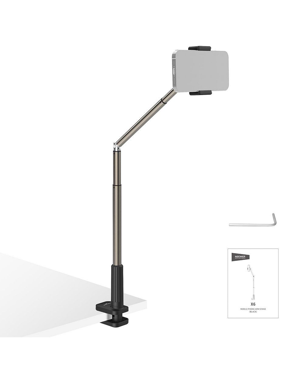 Neewer X6 Adjustable Clamp Phone Stand for iPhone and Android Mobile Devices