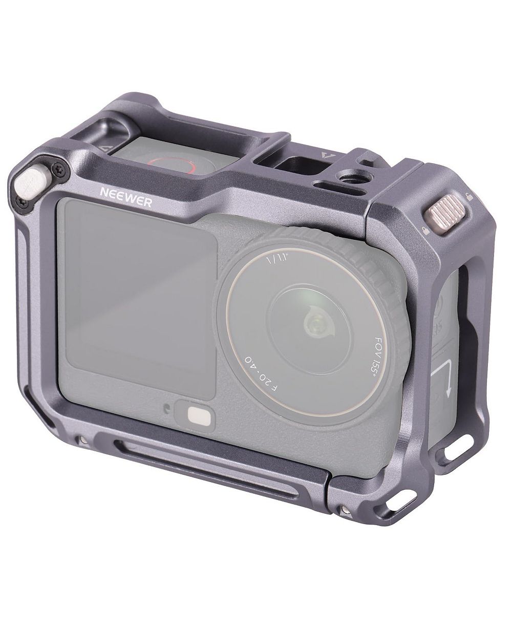 Neewer AC049 Adjustable Cold Shoe Mount Camera Cage [Compatible with select DJI Osmo Action models]