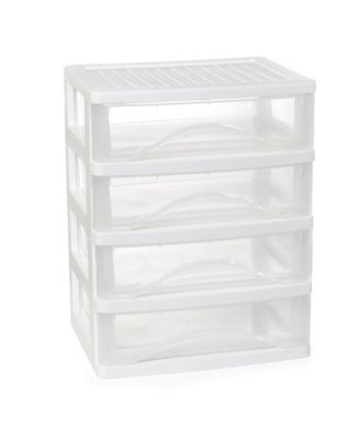 XDOVET Desk 4 Drawer Organizer Plastic Office Home Storage
