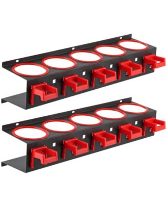 XDOVET Spray Bottle Rack Wall Mount Steel Holder