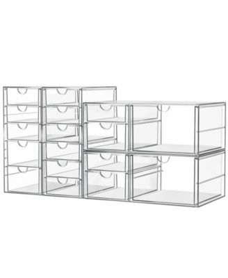 XDOVET Makeup Organizer 17 Drawers Desk Storage