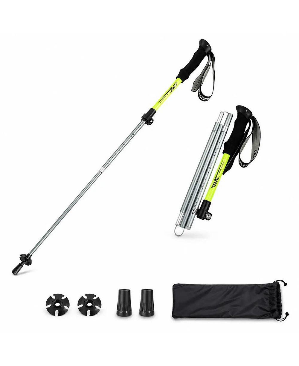 Ayamaya Collapsible Trekking Poles 110cm - Lightweight Folding Hiking Poles