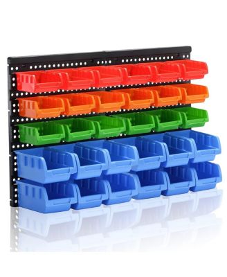 XDOVET Wall mounted parts rack tool   storage rack suitable for screws, etc