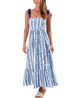 Женское летнее пляжное платье Cupshe Summer Rain Striped Maxi