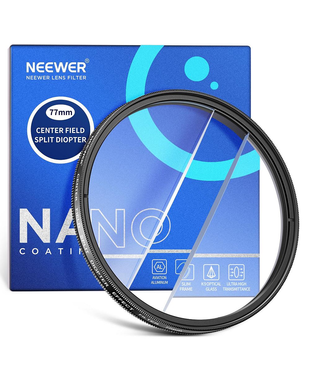 Neewer Center Field Split Diopter Optical Glass Filter