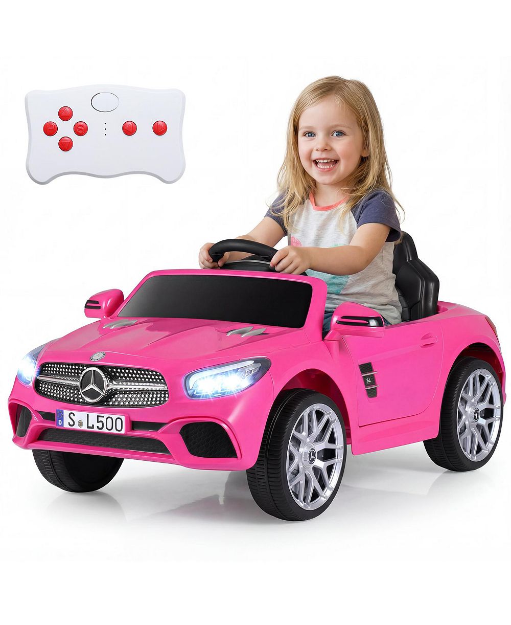 Gymax Licensed Mercedes-Benz SL R231 12V Electric Remote-Control Ride-On Car, 66 lbs, Ages 3-8