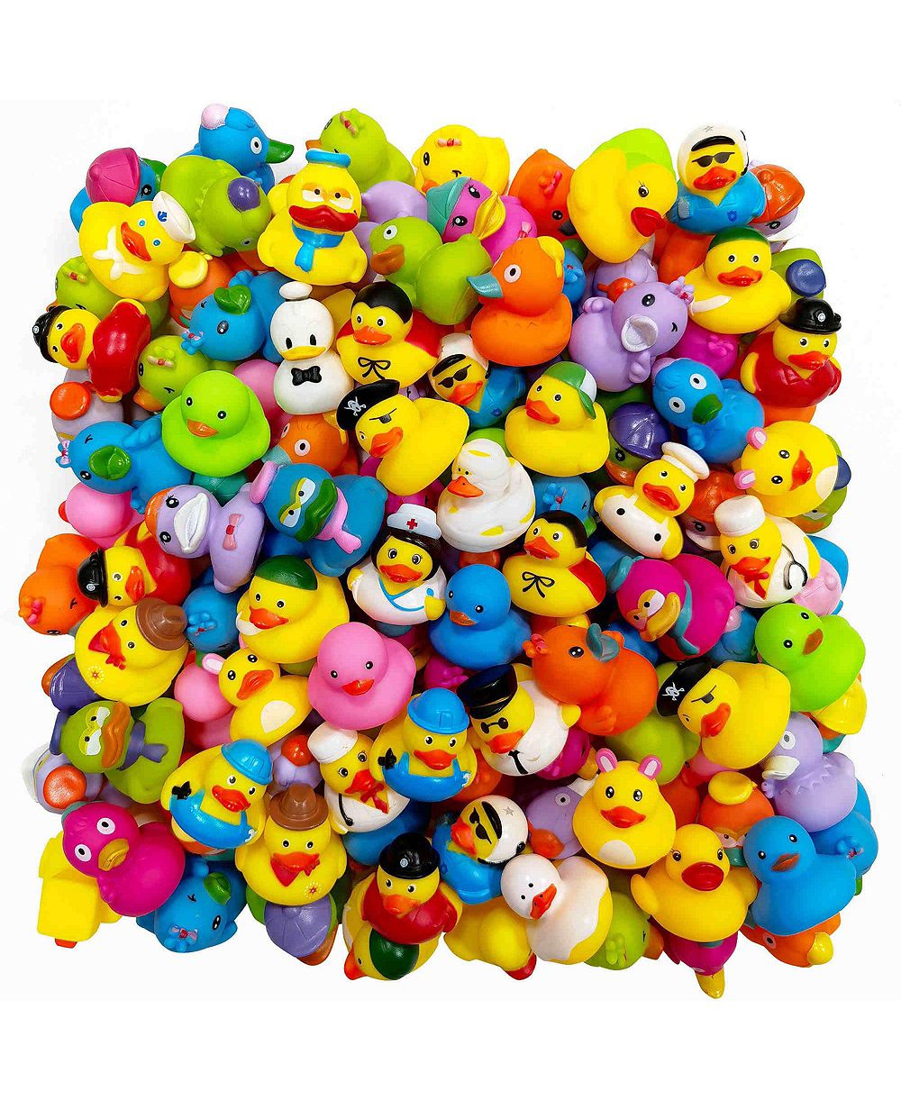 GNUADZ 50Pack Rubber Ducks Bulk Bath Party Favors