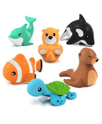 GNUADZ 6 Pack Marine Mold Free Bath Toy Sealed No Hole Soft Float Pool