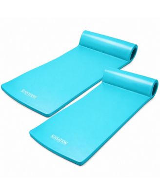 TRC Recreation Sunsation 1.75" Thick Foam Lounger Raft Pool Float, 2 Pack