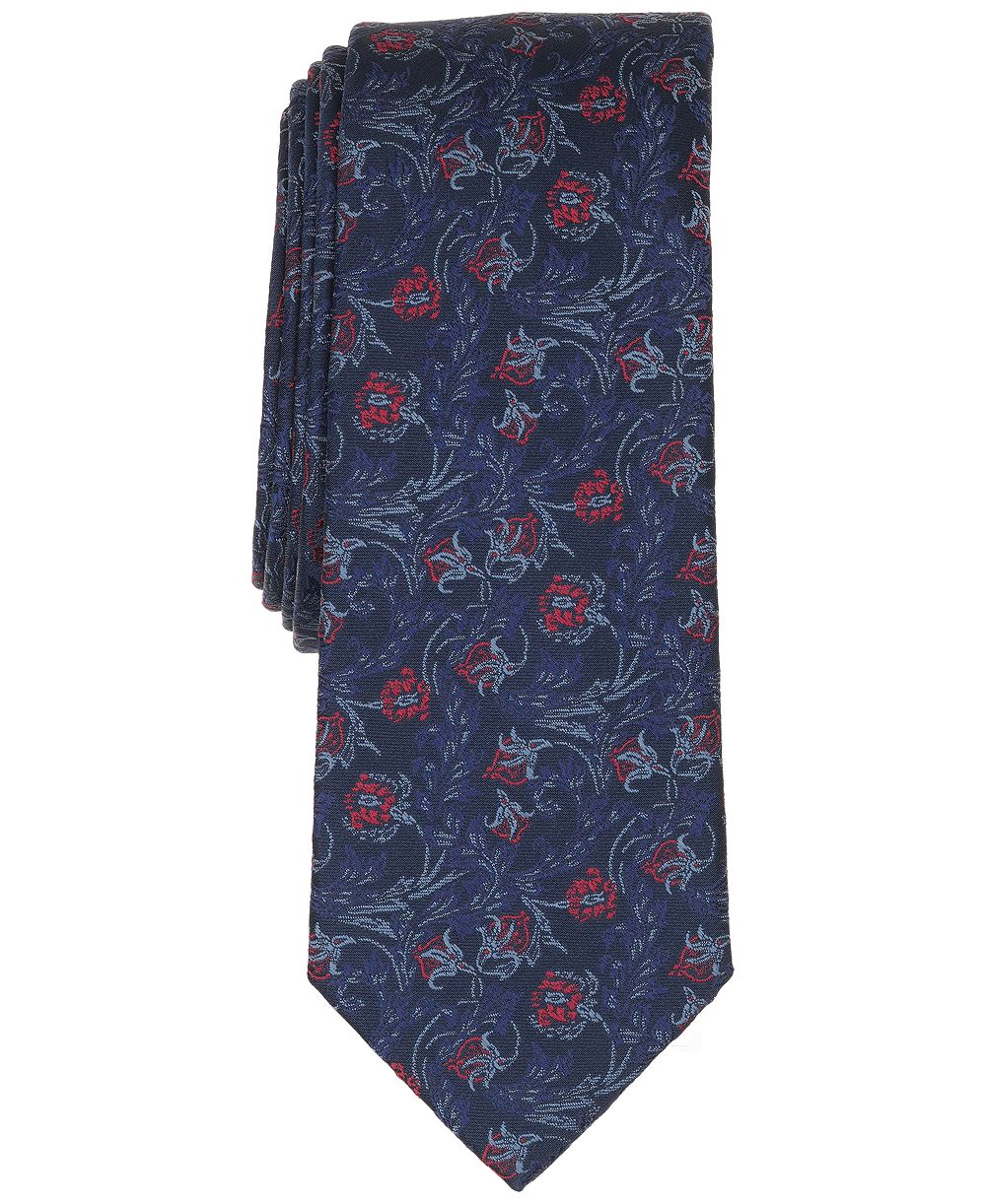 Мужской галстук Bar III Aster Floral Pattern