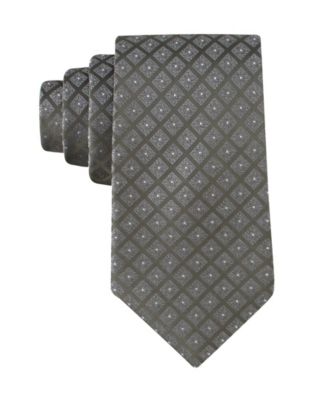 Мужской классический галстук Calvin Klein Men's Grove Grid Classic